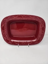CASAFINA MERIDIAN RED RECTANGULAR BAKER  - 14" X 10 3/4" - New With Tags 