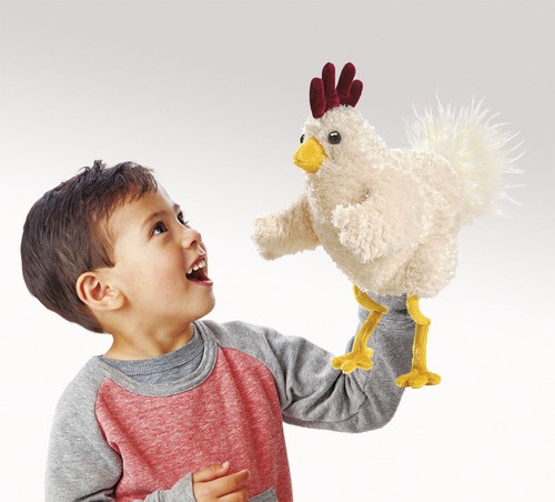 Folkmanis 3030 Handpuppe, Mehrfarbig Lustiges Huhn / Funky Chicken - Bild 2 von 2