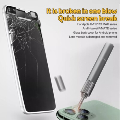 Rear Glass Breaking Pen Back Cover Tool For iPhone XS XR 11 12 13 15 Pro Max