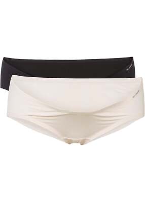 Neu Slip Gr. 32/34 Schwarz Beige Damen-Panty String String Boxer Unterhose