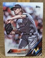 2016 Topps Update Adam Conley Baseball Card US255 Marlins FREE S&H A8