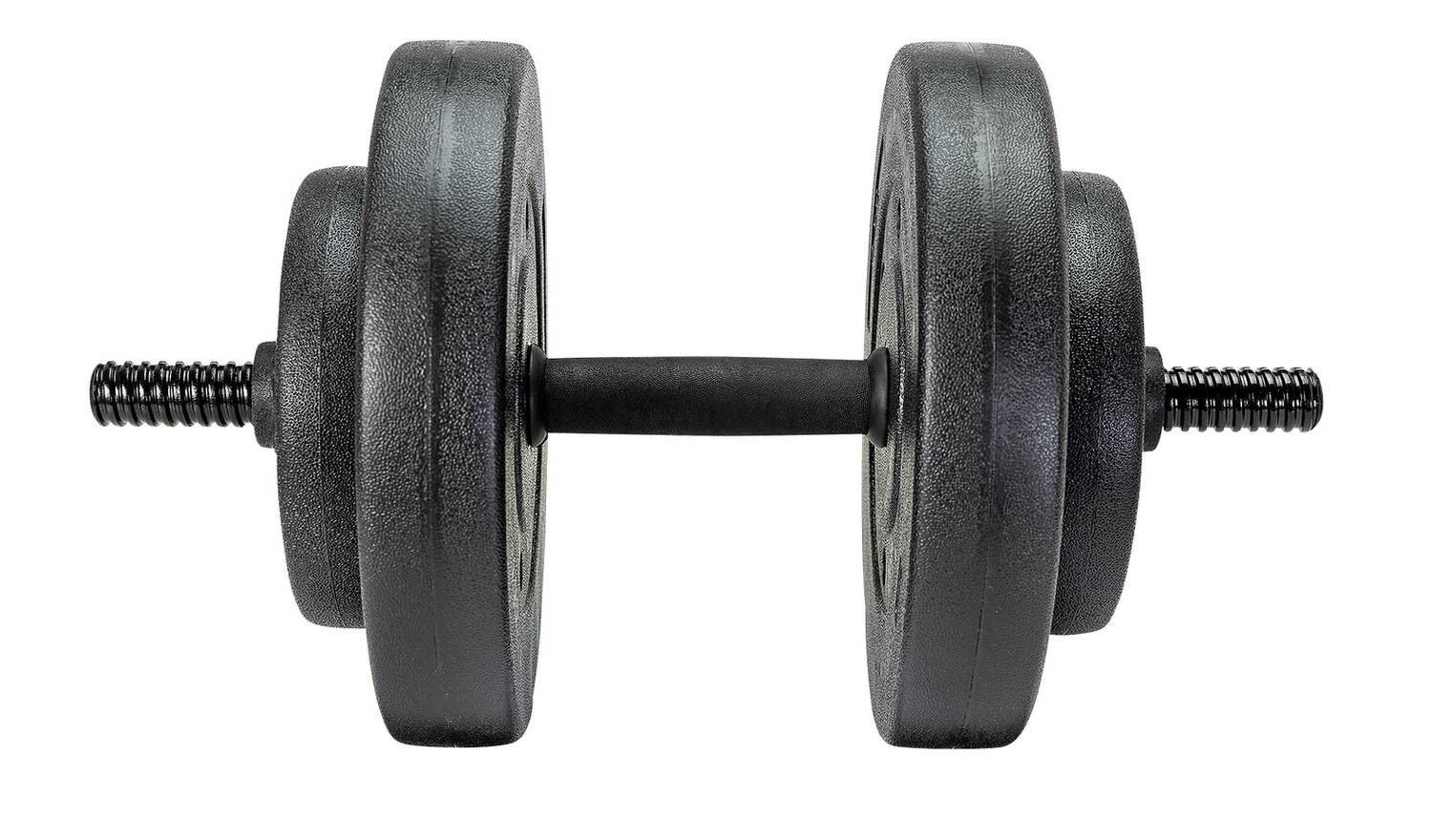 Opti Vinyl Barbell and Dumbbell Weight Set 50kg eBay