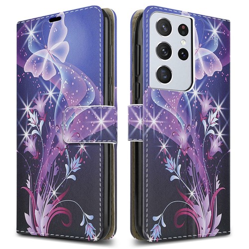 Pour Samsung Galaxy S21 Fe Plus Ultra 5G Étui Support en Cuir Téléphone - Photo 19 sur 23
