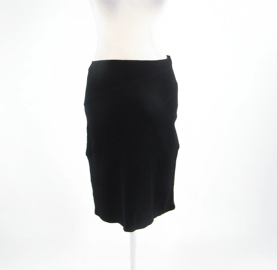 Falda lápiz elástica negra 100% lana RICKIE FREEMAN FOR TERI JON 8