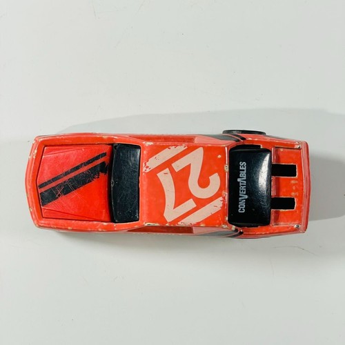 Ford Thunderbird #27 1989 Hot Wheels rosa Doggbolt diecast Malasia capó abierto - Imagen 6 de 8