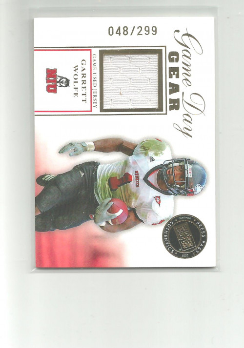 Garrett Wolfe SP Authentic Sign of the Times #GW Gold