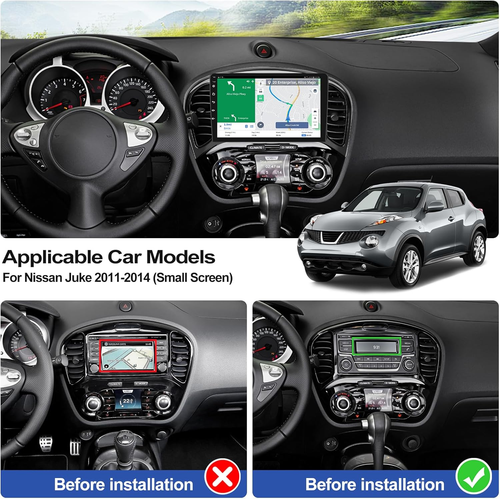 Für Nissan Juke 2010-2018 Android 14 CarPlay Autoradio Navigation GPS ★6G+128GB★ - Bild 2 von 17