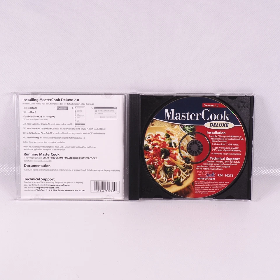 MasterCook Deluxe 7.0 THQ Valusoft, (CD-ROM, 2003) Cooking Software 5000 Recipes - Image 3 of 3