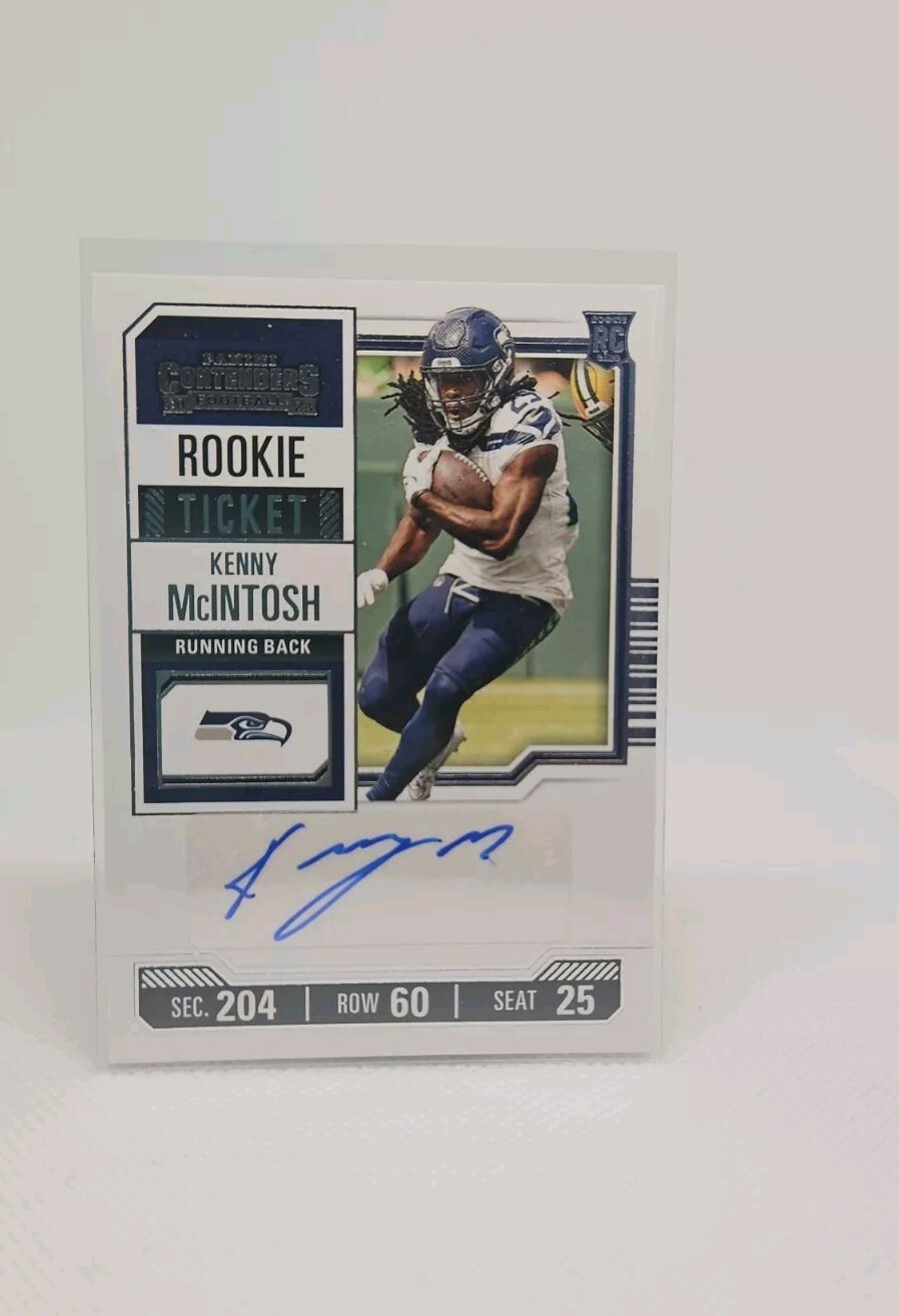 2023 Contenders Kenny McIntosh Rookie Ticket Autograph Auto RC #150 Seahawks