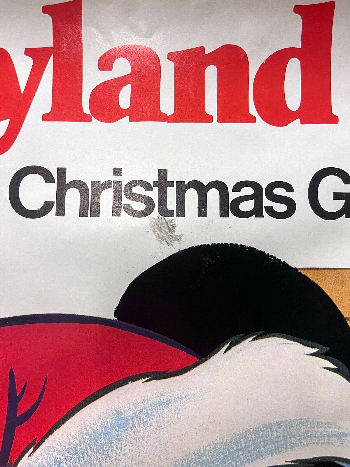 Disneyland Records Christmas Vintage Poster