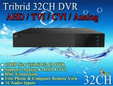 LexaCCTV Tribrid 32CH DVR for AHD TVI CVBS Analog Cameras HD/960H/FHD P2P