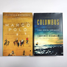 Laurence Bergreen Columbus Four Voyages Marco Polo Venice Xanadu History Lot HC