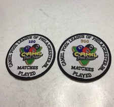 Camel Pool League Of Philadelphia Chester PA Matches Played Patches 100 And 500