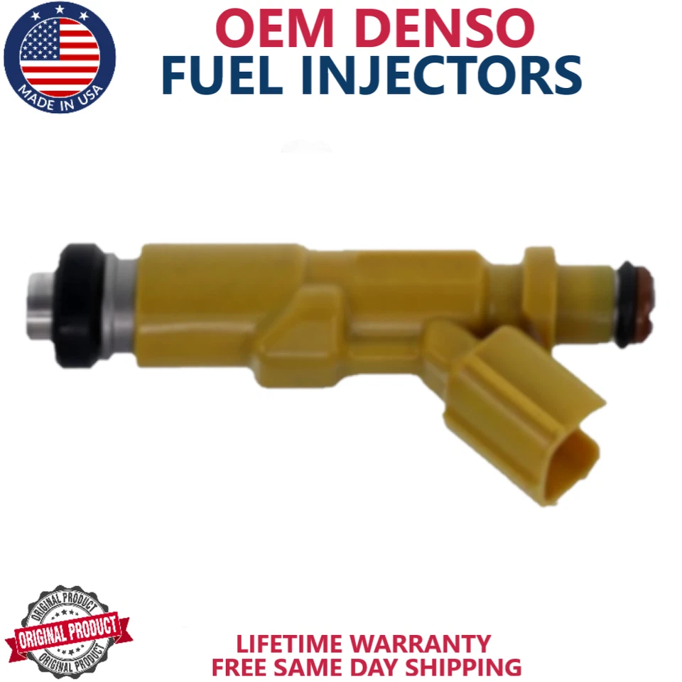 INYECTORES DE COMBUSTIBLE DENSO x4 originales para Pontiac Vibe 2003, 2004, 2005, 2006 1,8 L I4 Foto 2 de 2