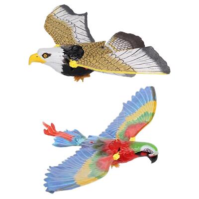 Elektrisches fliegendes Vogelspielzeug mit hängendem Draht Springen Übung lebensecht basteln