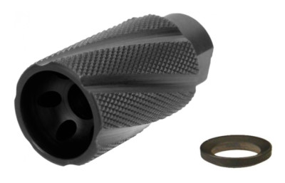 9mm 1/2-28 TPI Linear Comp Compensator Muzzle Brake USA Made Steel Black Nitride
