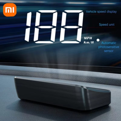 Xiaomi מד מהירות לרכב HUD Head Up Display מד מהירות דיגיטלי מקרן שמשה קדמית רכבי