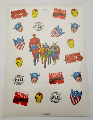 Marvel - Team-Up, Marvel Comics, Atlas, Timely Comics - 1 Bogen 21 St. - Sticker