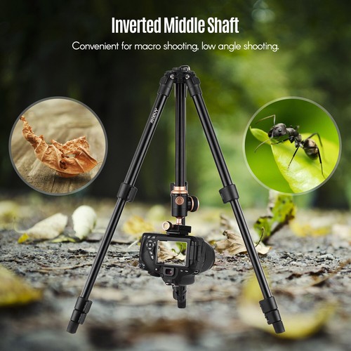 Andoer DSLR Camera Tripod Expandable to 126 cm Monopod with 360° Swivel V4O4 - Picture 10 of 12
