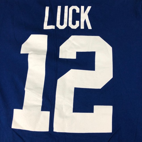 Nike Indianapolis Colts Andrew Luck Shirt Mens XL Blue NFL - Picture 7 of 7