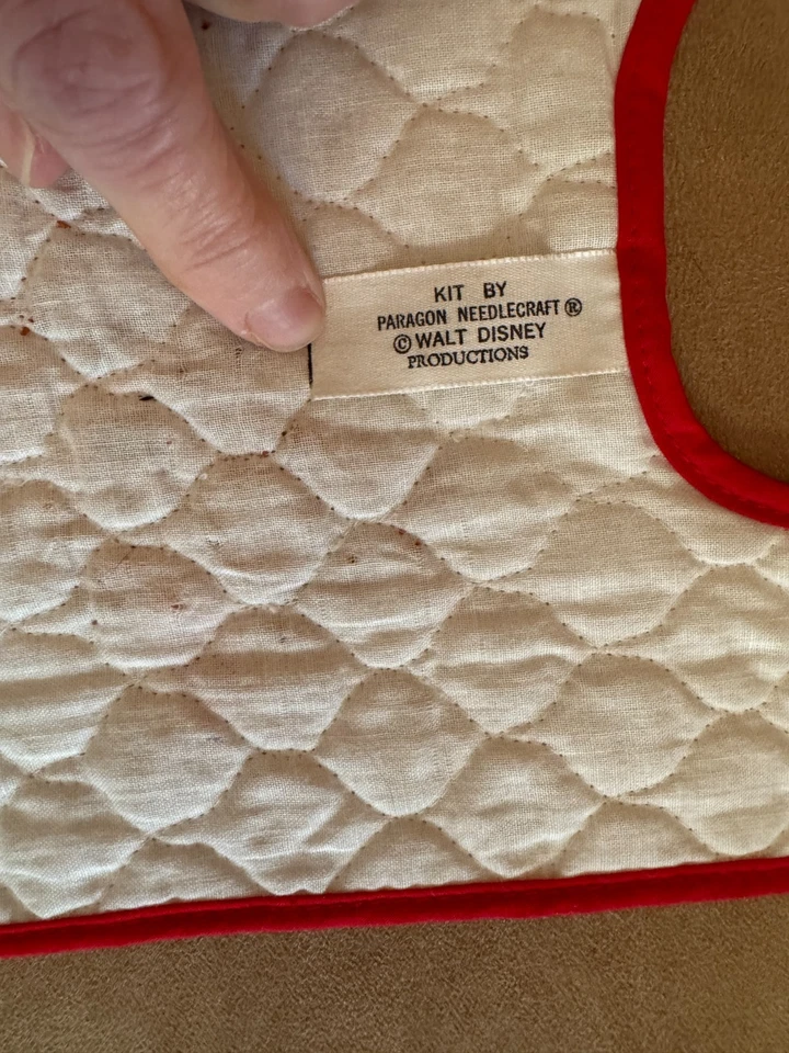 Bambi & Thumper винтажный нагрудник вышивка крестиком Disney Paragon Needlecraft WDP закончил - Изображение 3 из 3