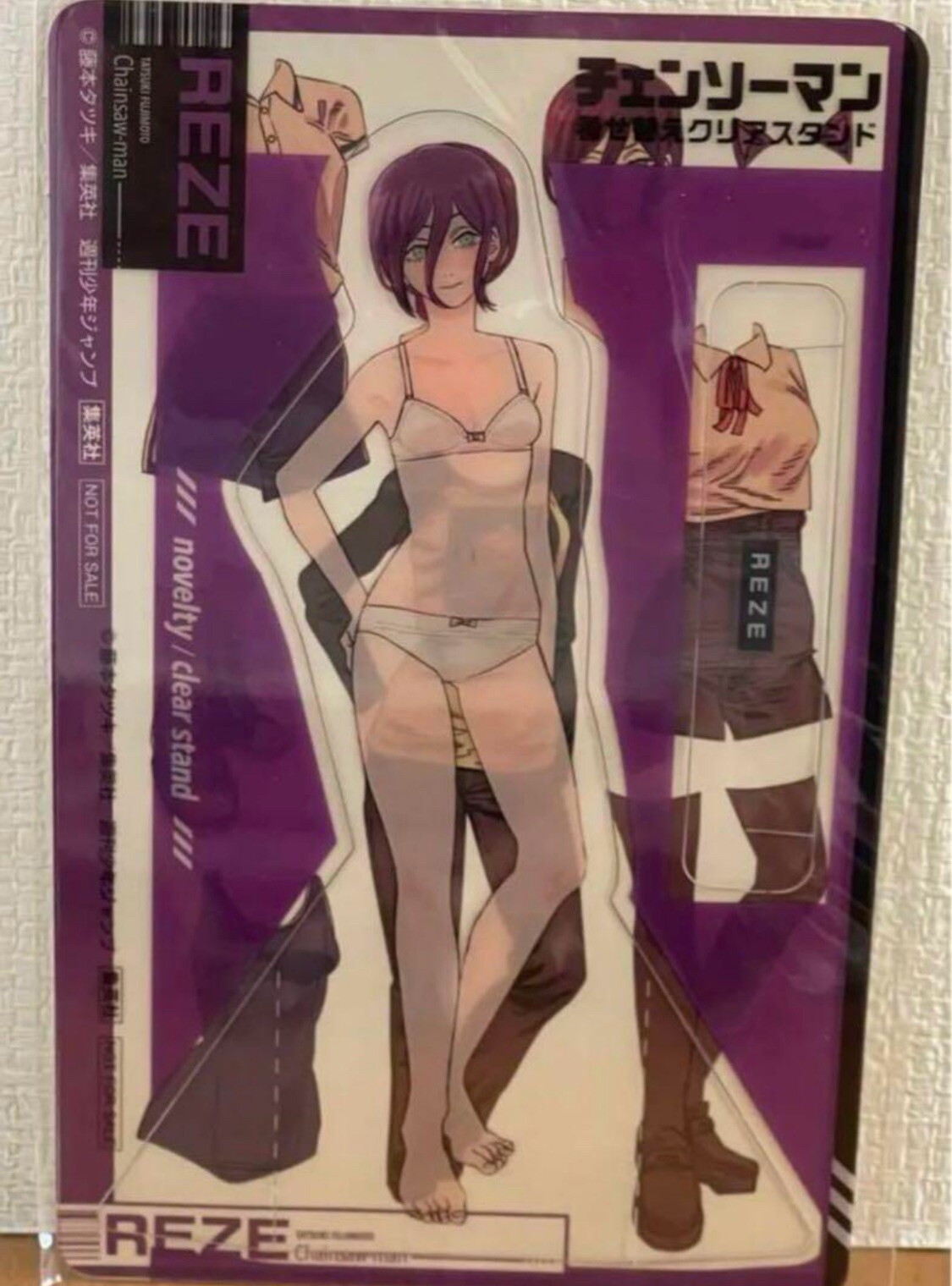 Chainsaw Man Reze Dress Up Clear Stand Manga Vol 9 Bonus Uniform Swimsuit Etc