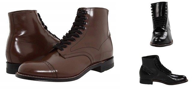 stacy adams cap toe boot