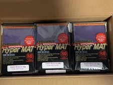 KMC Card Barrier Hyper Mat Purple Sleeves Case 30 packs of 80 2400 Sleeves