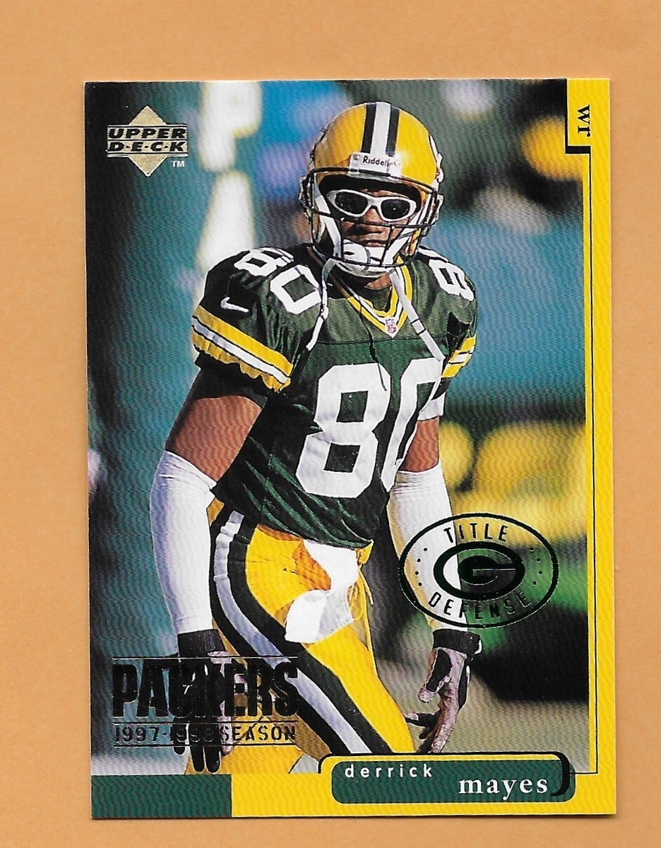 1998 Title Defense Derrick Mayes Packers Green Foil Shopko RARE | eBay