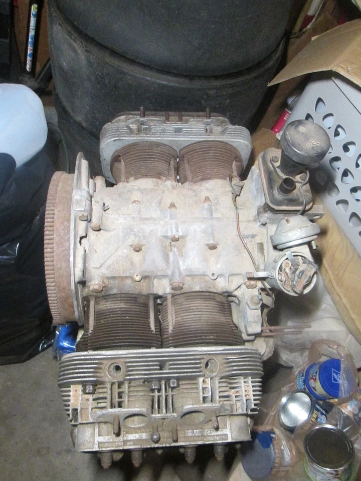Motor bloque largo Porsche 914 1975 2 litros número de serie gira con compresión Foto 4 de 4