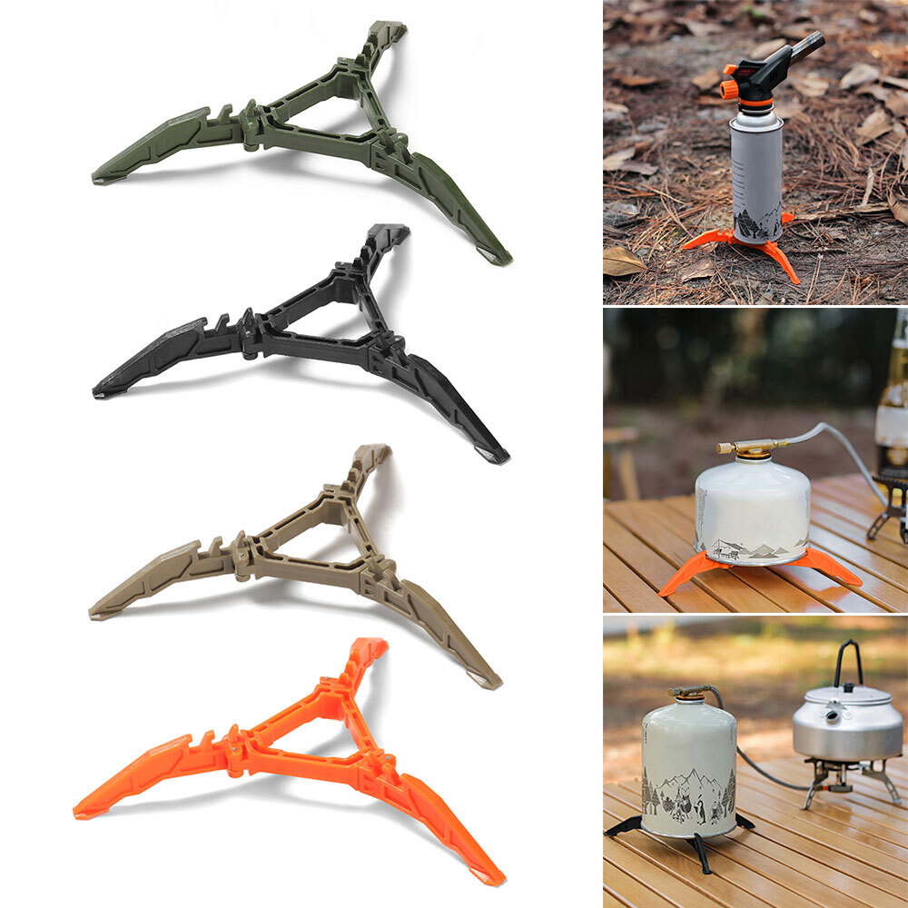 Gas Tank Bracket Outdoor Camping Tool Bottle Shelf Tripod Folding Canister Stand