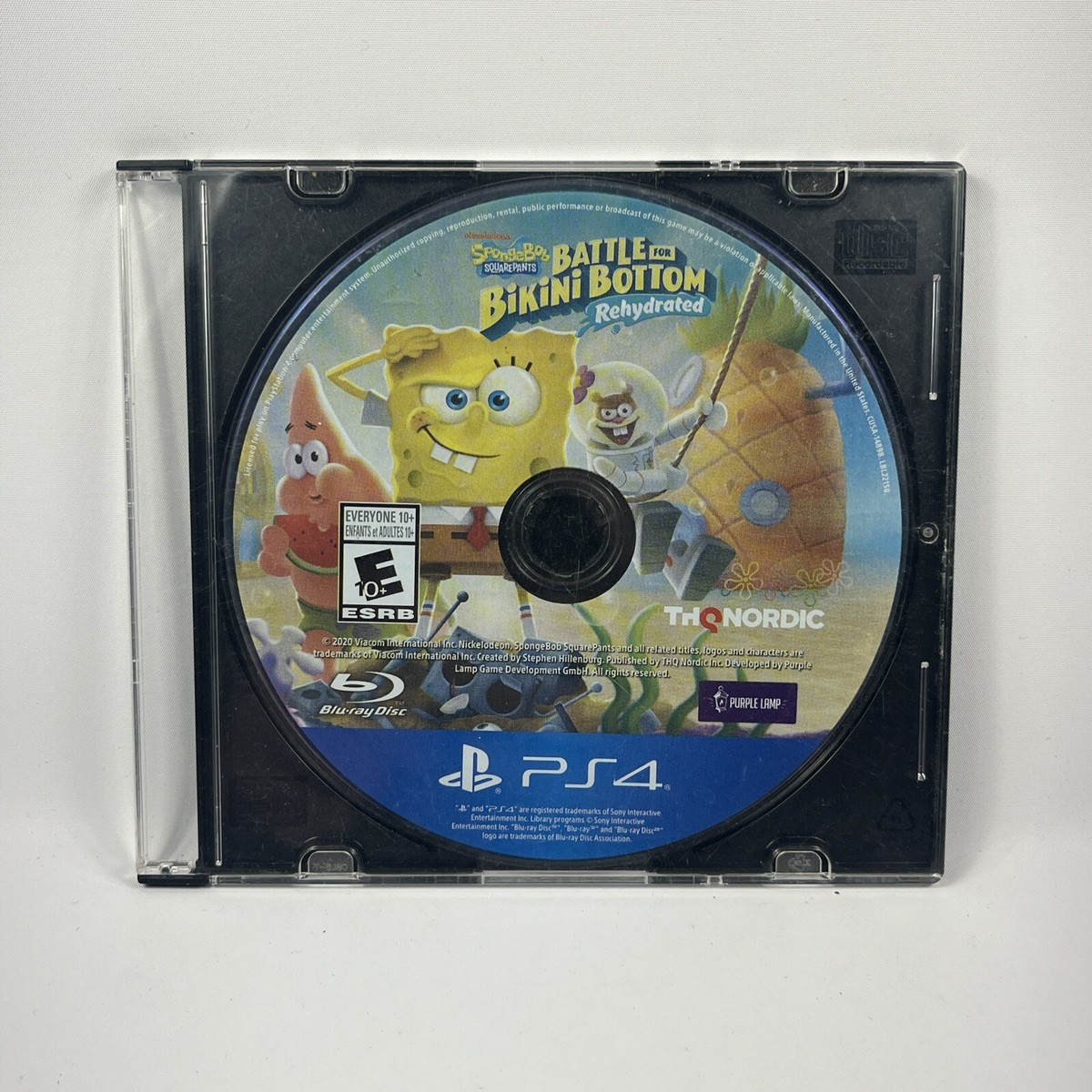 Spongebob Squarepants Battle for Bikini Bottom Rehydrated PS4 Disc