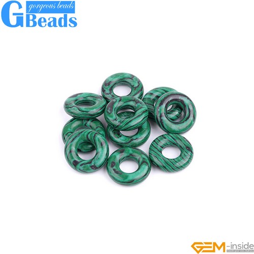 Donuts Chakra Semi Precious Scraping Beads Jewelry Making Beads 15" 3pcs 20mm - Picture 51 of 88