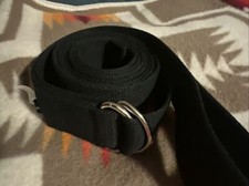 Nuevo anillo D cinturón correa yoga negro 8’
