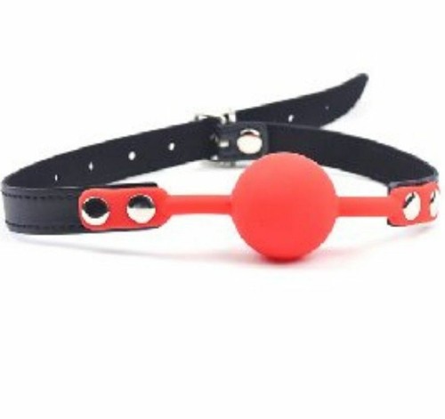 Ball Gag Silicone Adult Mouth Gag with Adjustable Neck Straps Adult Sex Toy US - Picture 10 of 16