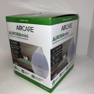 AIRCARE Auroramini Ultrasonic Humidifier Defuser Nightlight Lamp