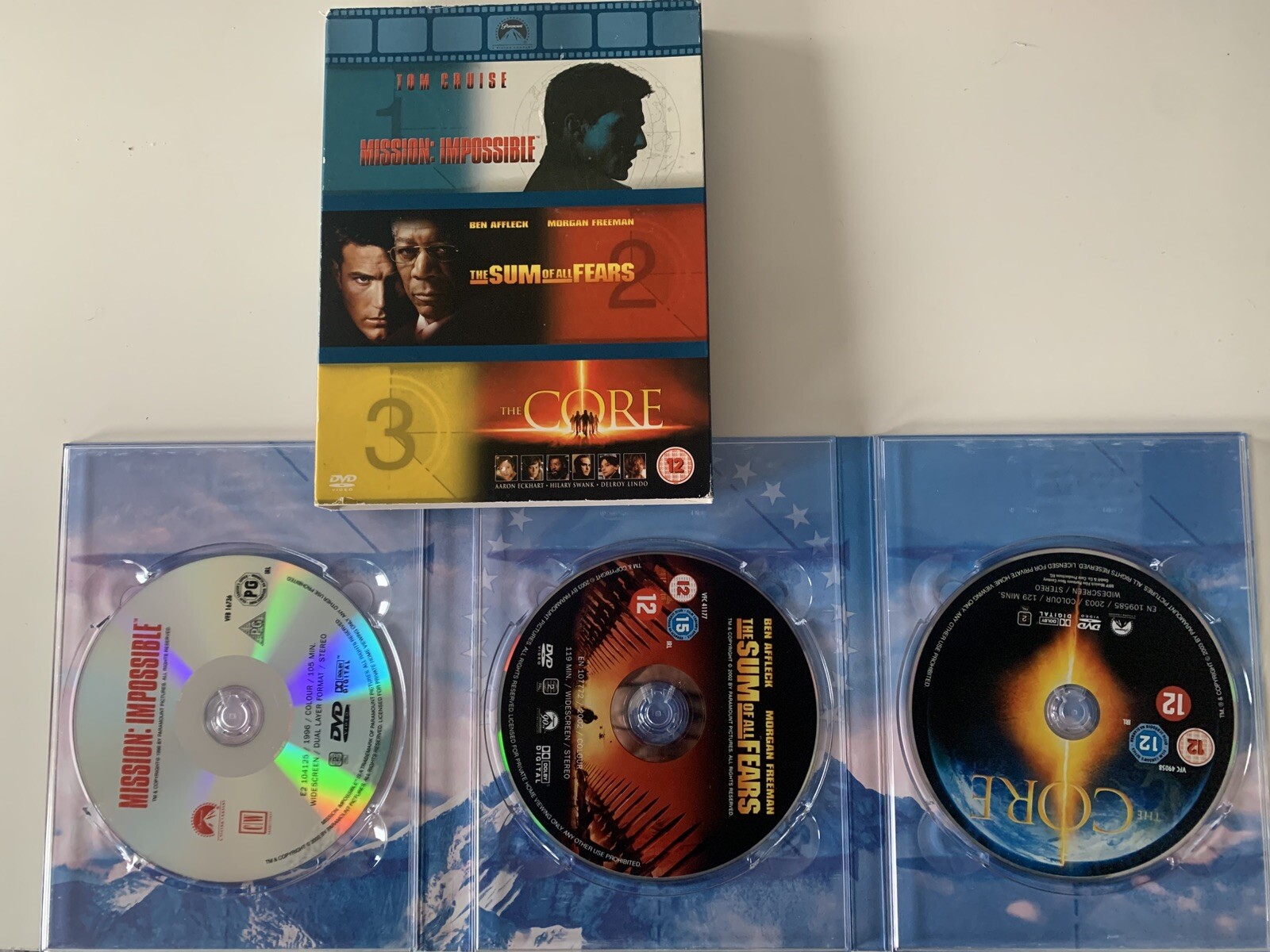 Mission Impossible/the Sum of All Fears/the Core DVD Action & Adventure (2004)