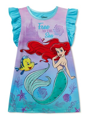 Disney Princess Little Mermaid Ariel Short Sleeve Nightgown
