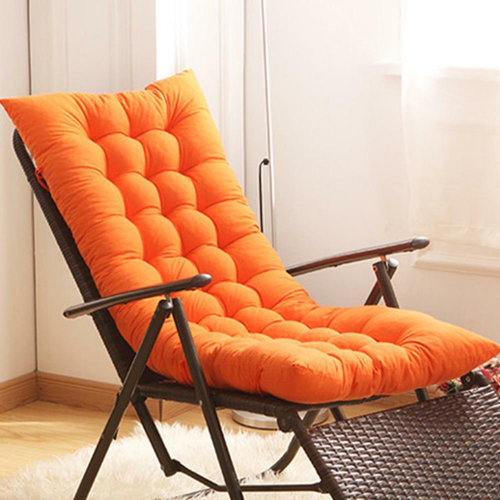 Cojín para silla tumbona de patio al aire libre piscina cubierta acolchada asiento #