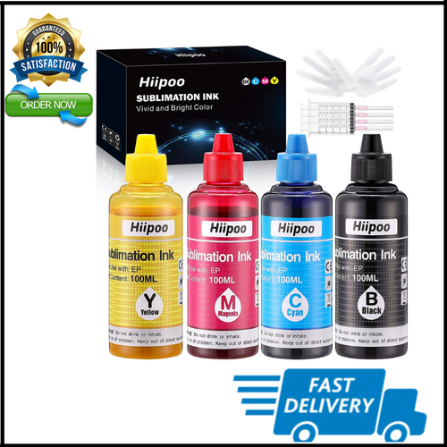 Hiipoo Sublimation Ink Refilled Bottles 