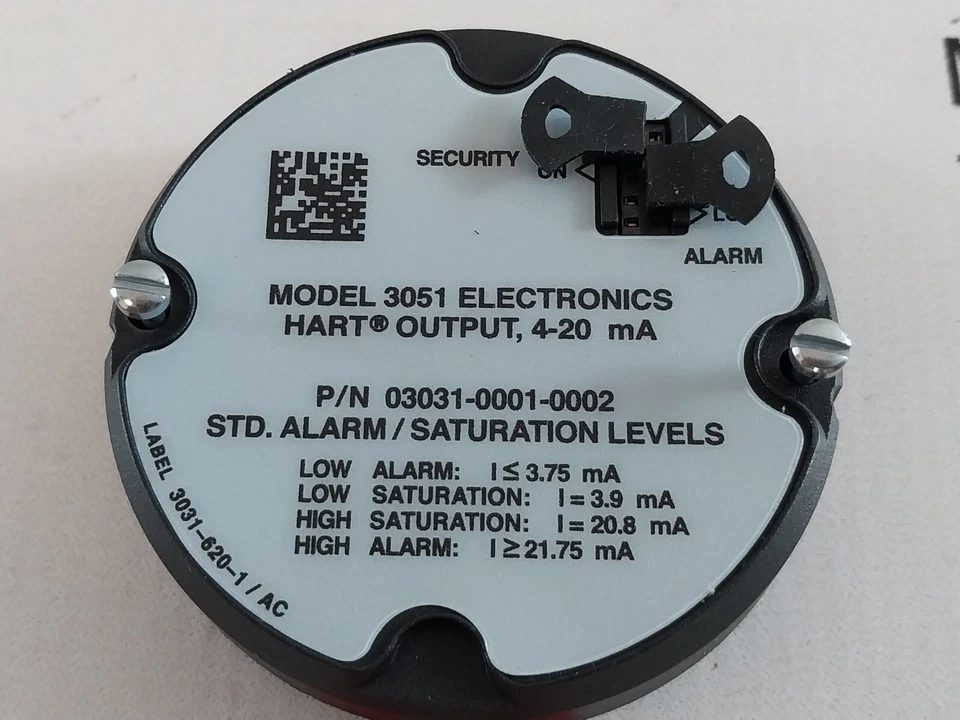 Hart 03031-0001-0002 rosemount 3051 std. alarm saturation electronic board - Image 4 of 4