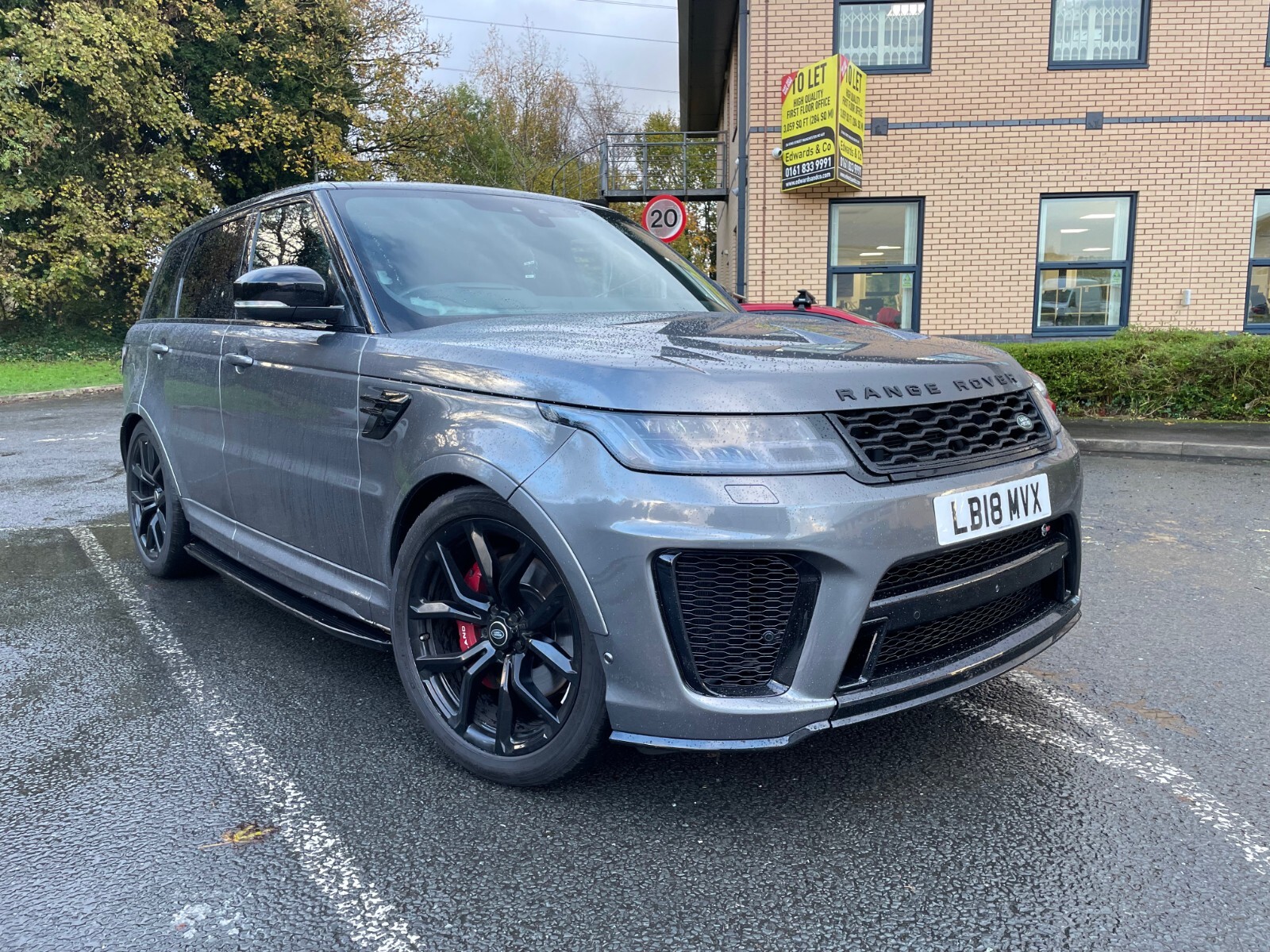 2018 RANGE ROVER SPORT SVR GUNMETAL GREY DAMAGED REPAIRED SALVAGE