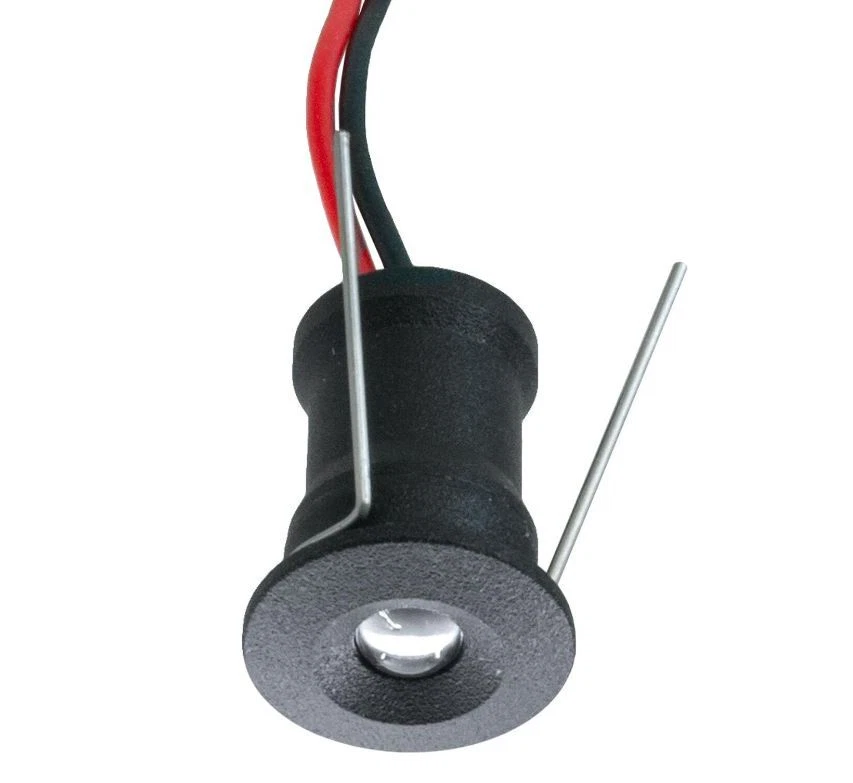 Mini faretto IP65 LED 1W incasso punto luce 12V doccia cielo stellato resa 12W - Immagine 2 di 4