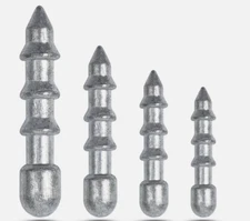 50pcs Fishing Nail Weights Insert Sinkers Wacky Worm Weights Pencil Sinkers Kit