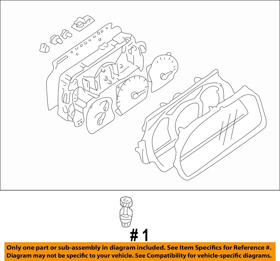 Medidor de velocímetro usado se adapta a: Chevrolet Tracker Cluster 2000 EE. UU. 2,0 L sin grado ABS Foto 4 de 4