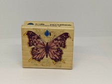 Butterfly  -Wood / Rubber Stamp by Inkadinkado 2 x 1.75