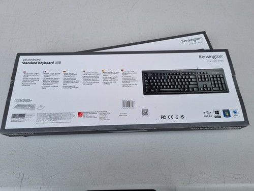 NEW, Joblot of 2 Kensington ValuKeyboard Wired Full-Size Keyboard 1500109 FRENCH - Picture 5 of 24