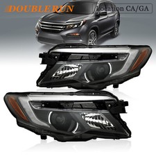 For 2016-2018 Honda Pilot/2017-2020 Ridgeline Halogen Headlights Pair Left Right