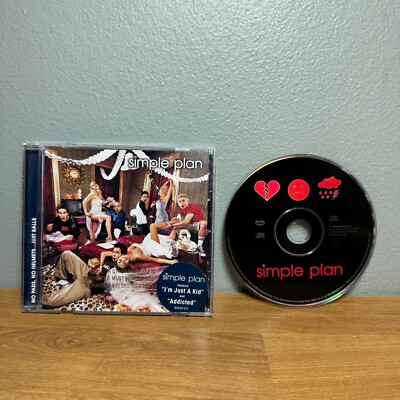 Simple Plan No Pads Helmets Just Balls 2002 GOLD STAMP PROMO CD HYPE STICKER