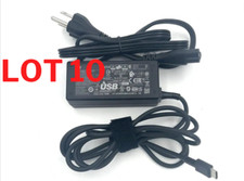 LOT 10 45W USB Type-C Adapter Laptop Charger Lenovo/HP/Samsung/Acer Chromebook